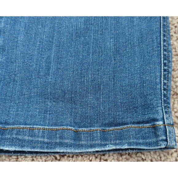 Spanx Jeans Women's Extra Large Blue Denim Pull On Straight Leg Stretch -lp - Picture 14 of 15